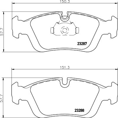 BMW 3 Serisi E46 Fren Balatası Arka | HELLA 8DB 355 008-741
