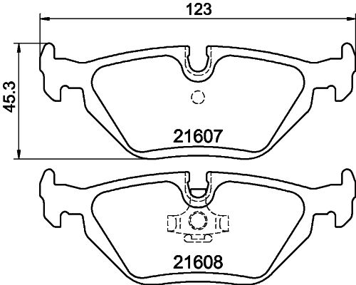 BMW 3 Serisi E36 Fren Balatası Ön | HELLA 8DB 355 007-511