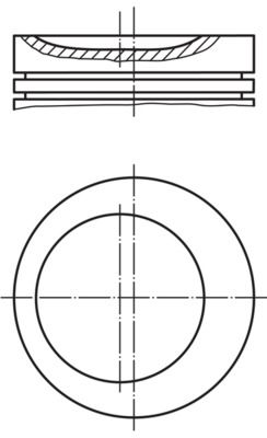 BMW 3 Serisi E36 M40 Piston 84.25mm 025 | MAHLE 081 04 01