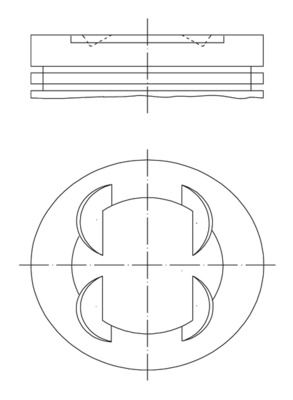 BMW 3 Serisi E36 S50 Piston 86.80mm 050 | MAHLE 083 01 02