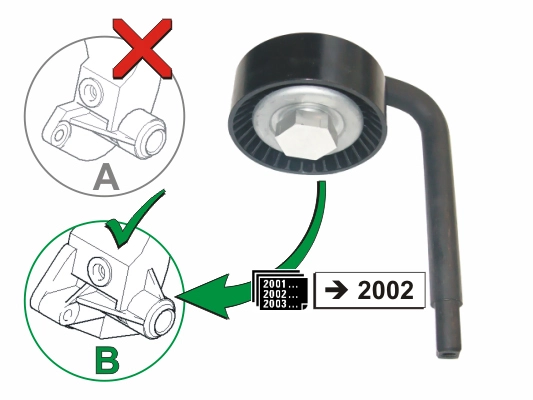 BMW 3 Touring E46 330 xd Tensioner Pulley | INA 531 0790 10
