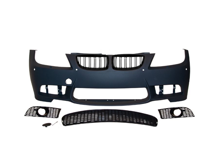 BMW 3 Serisi E90 2004-2012 M3 CNS-STYLE Komple Tampon Ön Sis Delikli (PDC Delikleri Açılabilir) Panjurlu | WENDER BA51118043959R3