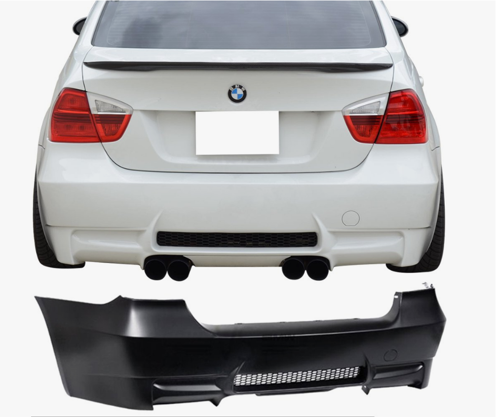 BMW 3 Series E90 2004-2012 M3 Complete Rear Bumper Dual Exhaust