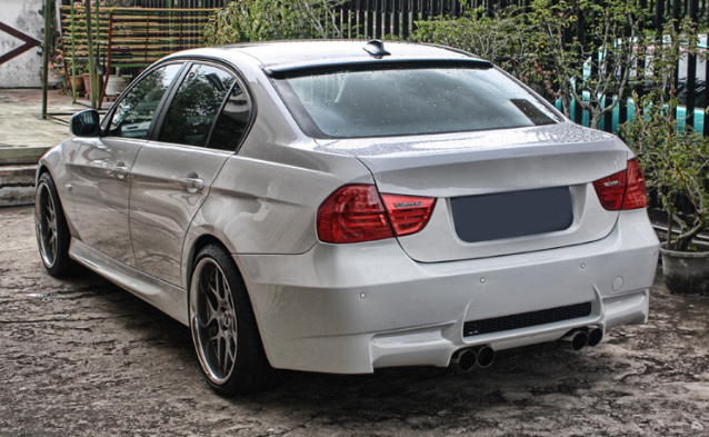 BMW 3 Series E90 M3-Style Body Kit with Fog Holes and Dual Exhaust ...