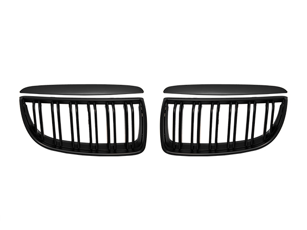 BMW 3 Series E90 2004-2012 Grille Set Matte Black Double Slats
