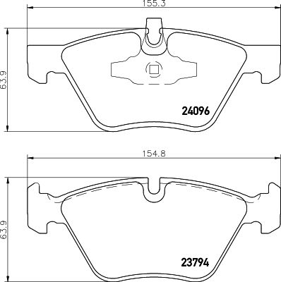 BMW 1 Serisi E87 Fren Balatası Arka | HELLA 8DB 355 011-941