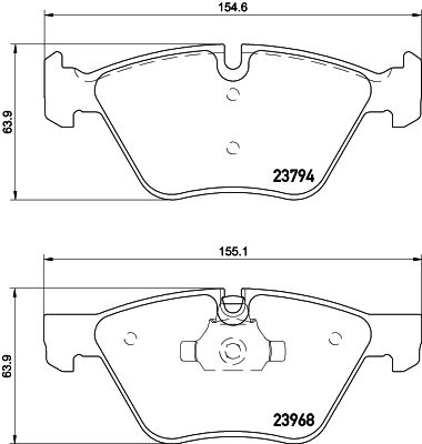 BMW X1 Serisi E84 Fren Balatası Arka | HELLA 8DB 355 011-321