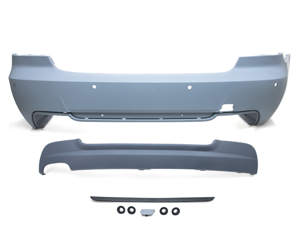 BMW 3 Serisi E92 2005-2013 M-Tech Komple Tampon Arka PDC'li Çift Egzoz Çıkışlı | WENDER BA51128044934S1