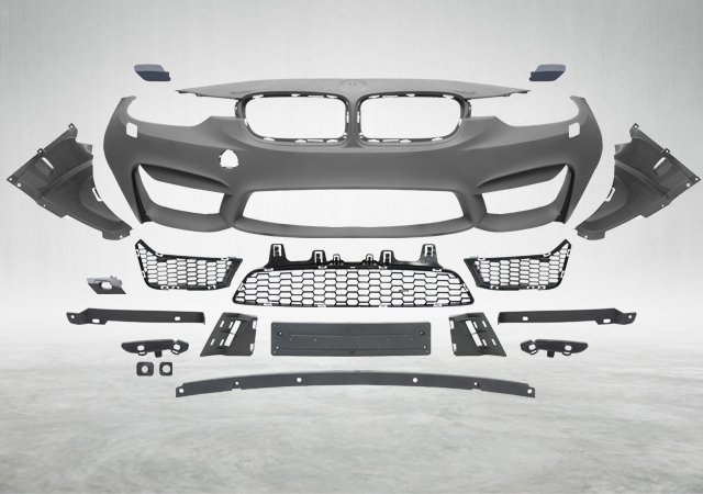 BMW F30 2012-2018 M3 Front Bumper with Headlight Washers