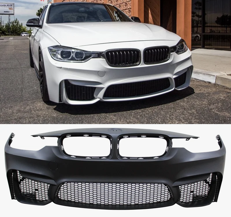 BMW F30 2012-2018 M3 Front Bumper with Headlight Washers