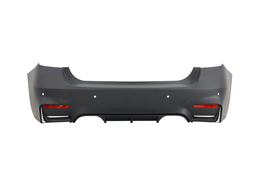 BMW 3 Serisi F30 2012-2018 M3 Komple Tampon Arka PDC'li Çift Egzoz Çıkışlı | WENDER BA51128055991S1