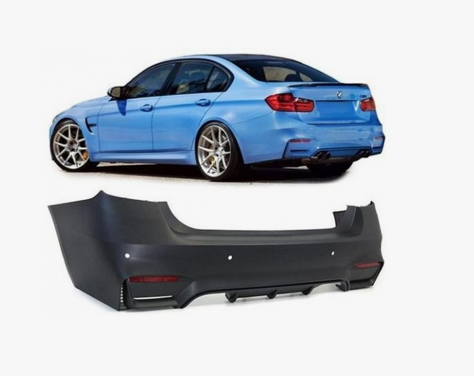 BMW F30 2012-2018 M3 Complete Rear Bumper with PDC and Dual Exhaust