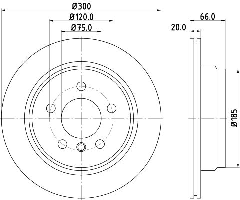 BMW 4 Serisi F32 Fren Diski Havalı Ön | HELLA 8DD 355 118-271