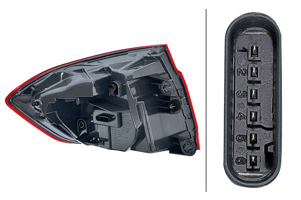 BMW 3 Serisi F30 Stop Lambası LED Sağ | HELLA 2SD 012 147-321