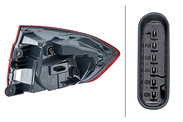 BMW 3 Serisi F30 Stop Lambası LED Sol | HELLA 2SD 012 147-411