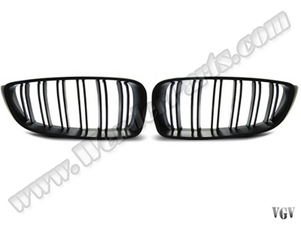 BMW F30 4 Series 2013-2018 Grille Set Matte Black Dual Slats