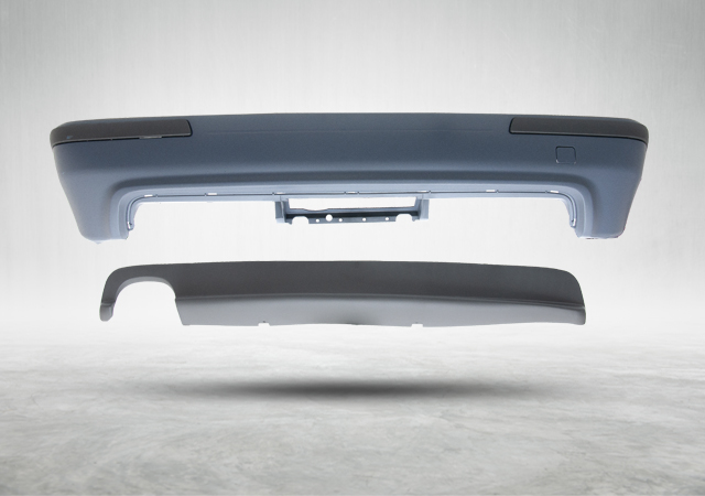 BMW 5 Series E39 1996-2003 M5 Complete Rear Bumper Dual Exhaust