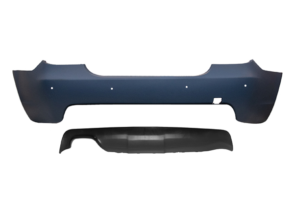 BMW 5 Serisi E60 2001-2010 M-Tech Komple Tampon Arka PDC'li 18mm Çift Egzoz Çıkışlı | WENDER BA51127897222S2