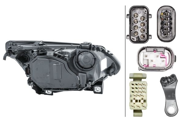 BMW 5 Serisi E60 Far Bi-Xenon Sol | HELLA 1EL 160 287-011