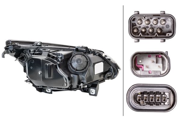 BMW 5 Serisi E60 Far Bi-Xenon Sol | HELLA 1EL 160 295-001
