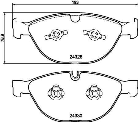 BMW 5 Serisi E61 Fren Balatası Arka | HELLA 8DB 355 012-521