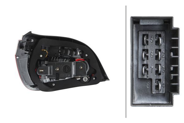 BMW 5 Serisi E60 Stop Lambası LED Sağ | HELLA 2VP 009 425-121