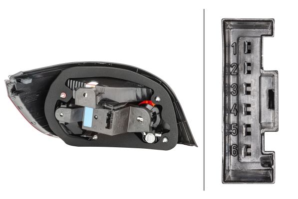 BMW 5 Serisi E60 Stop Lambası Sağ | HELLA 2VP 008 679-121