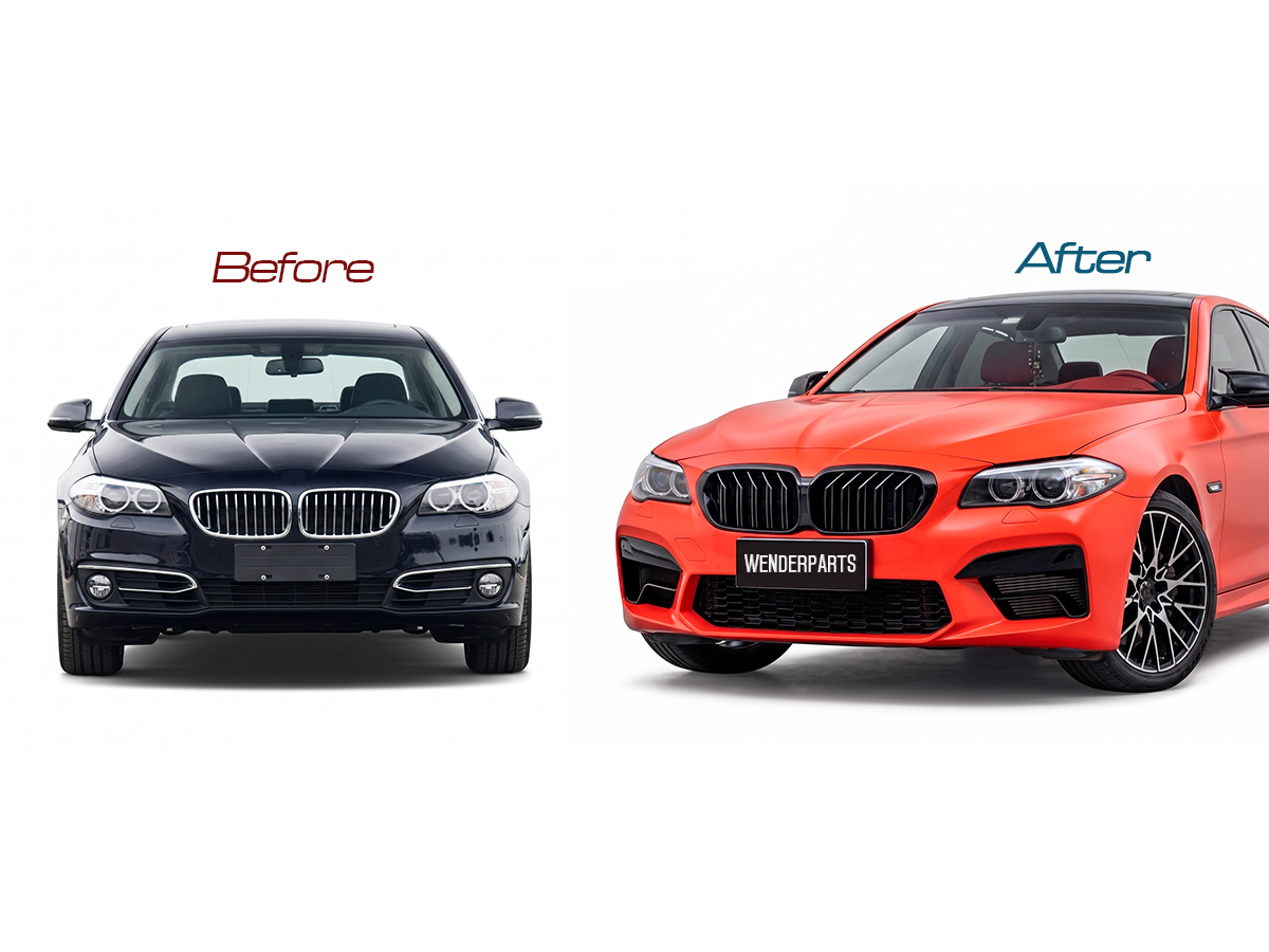 BMW 5 Series F10 M5 Body Kit with PDC Holes and AAC WENDER E