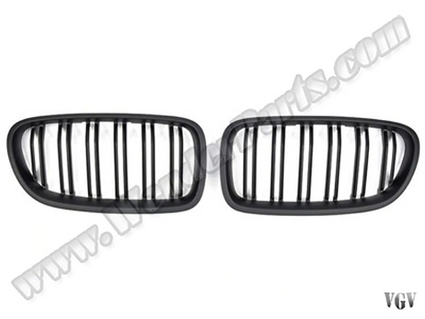 BMW 5 Series F10 2009-2016 Grille Set Matte Black Double Slat