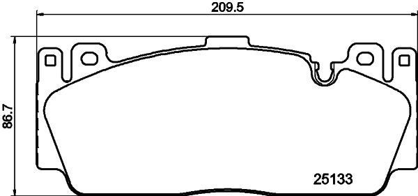 BMW 2 Serisi F22 Fren Balatası Arka | HELLA 8DB 355 019-991