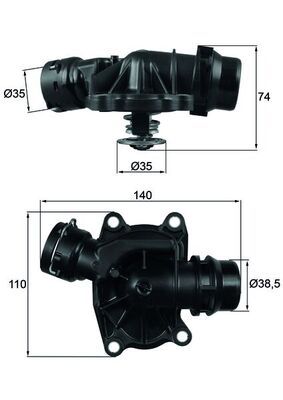 BMW X5 Serisi E53 M57 Termostat | MAHLE TI 233 88