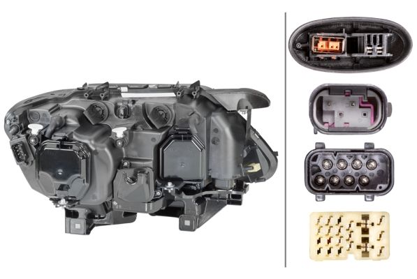 BMW 7 Serisi E65 Far Bi-Xenon Sol | HELLA 1ZS 009 044-511