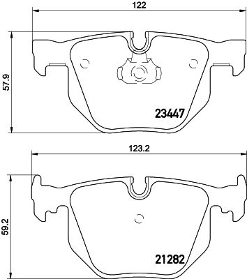 BMW 7 Serisi E65 Fren Balatası Arka | HELLA 8DB 355 009-331