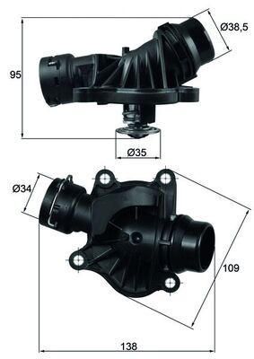 BMW X5 Serisi E53 M57 Termostat | MAHLE TI 234 88
