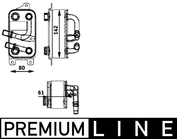 BMW 7 Serisi E65 M54 Otomatik Şanzıman Yağ Soğutucusu | MAHLE CLC 43 000P