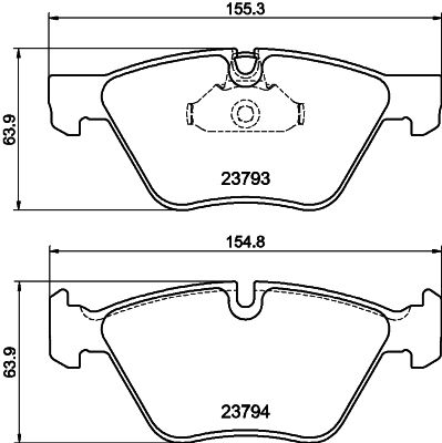 BMW X1 Serisi E84 Fren Balatası Arka | HELLA 8DB 355 015-031