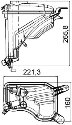 BMW X1 Serisi E84 N46 Su Deposu | MAHLE CRT 207 000S