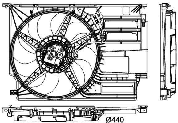 BMW X1 Serisi F48 B38 Fan Pervanesi | MAHLE CFF 404 000P