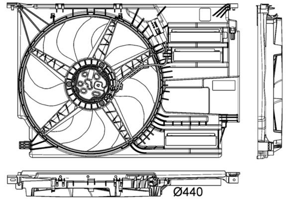 BMW X1 Serisi F48 B37 Komple Fan | MAHLE CFF 403 000P