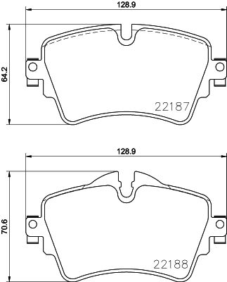 BMW X1 Serisi F48 Fren Balatası Arka | HELLA 8DB 355 023-091