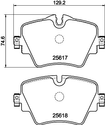 BMW X2 Serisi F39 Fren Balatası Arka | HELLA 8DB 355 023-131