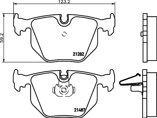 BMW 3 Serisi E46 Fren Balatası Ön | HELLA 8DB 355 006-691