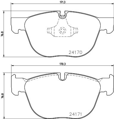 BMW X5 Serisi F15 Fren Balatası Arka | HELLA 8DB 355 012-541