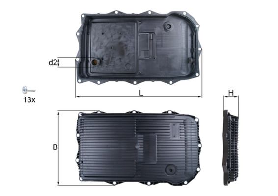BMW X1 Serisi E84 N46 Otomatik Şanzıman Yağ Filtresi | MAHLE HX 184KIT