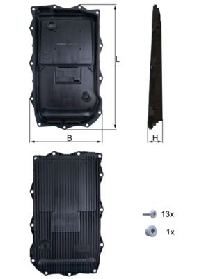 BMW X1 Serisi E84 N20 Otomatik Şanzıman Yağ Filtresi | MAHLE HX 184KIT