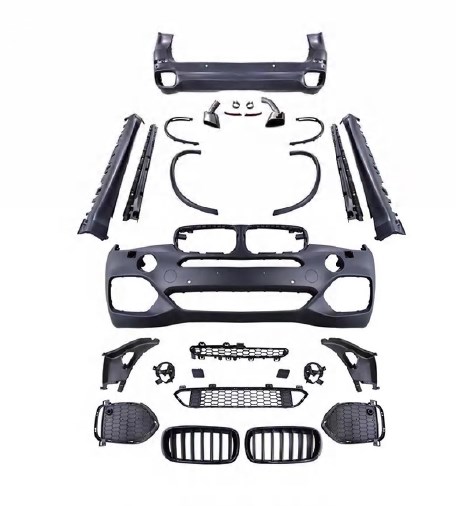 BMW X5 Serisi F15 2014-2018 M-Tech Gövde Kiti Far Yıkamalı PDC'li Ön/Arka Çift Çıkışlı Egz.Uçlu Marşpiyeli Panjurlu Dodikler | WENDER BA0152102