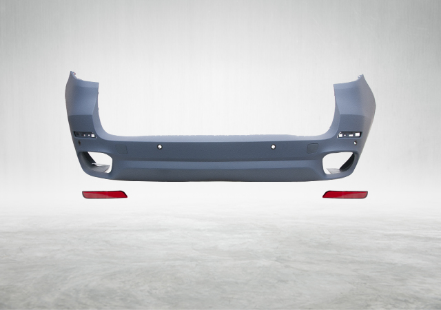 BMW X5 F15 2014-2018 M-Tech Rear Bumper with PDC & Dual Exhaust