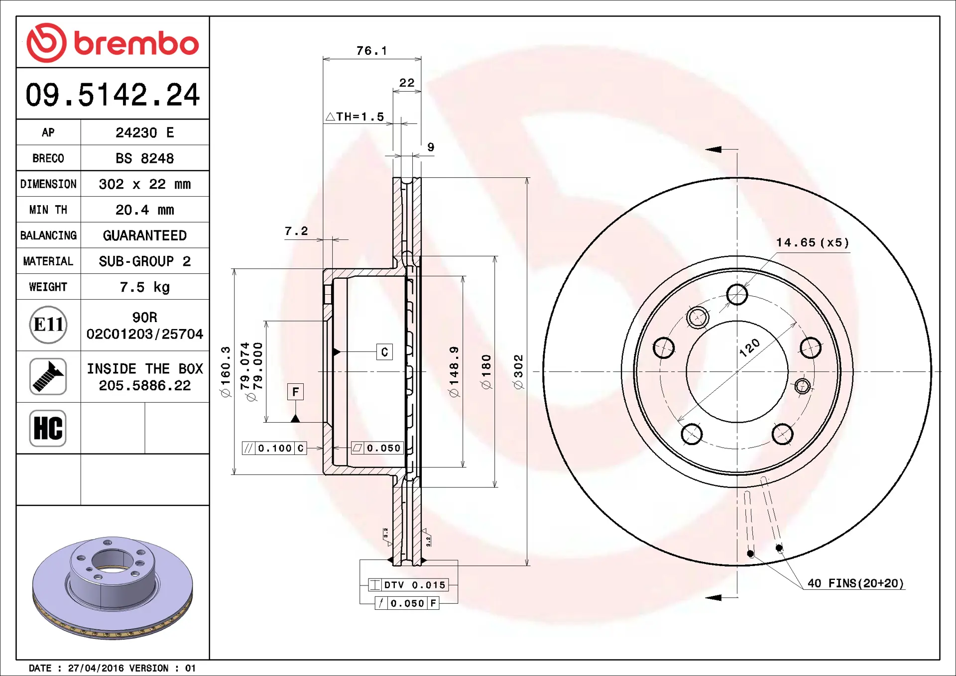BMW 5 Serisi E34 525 td Ön Fren Diski Havalandırmalı | BREMBO 09514224