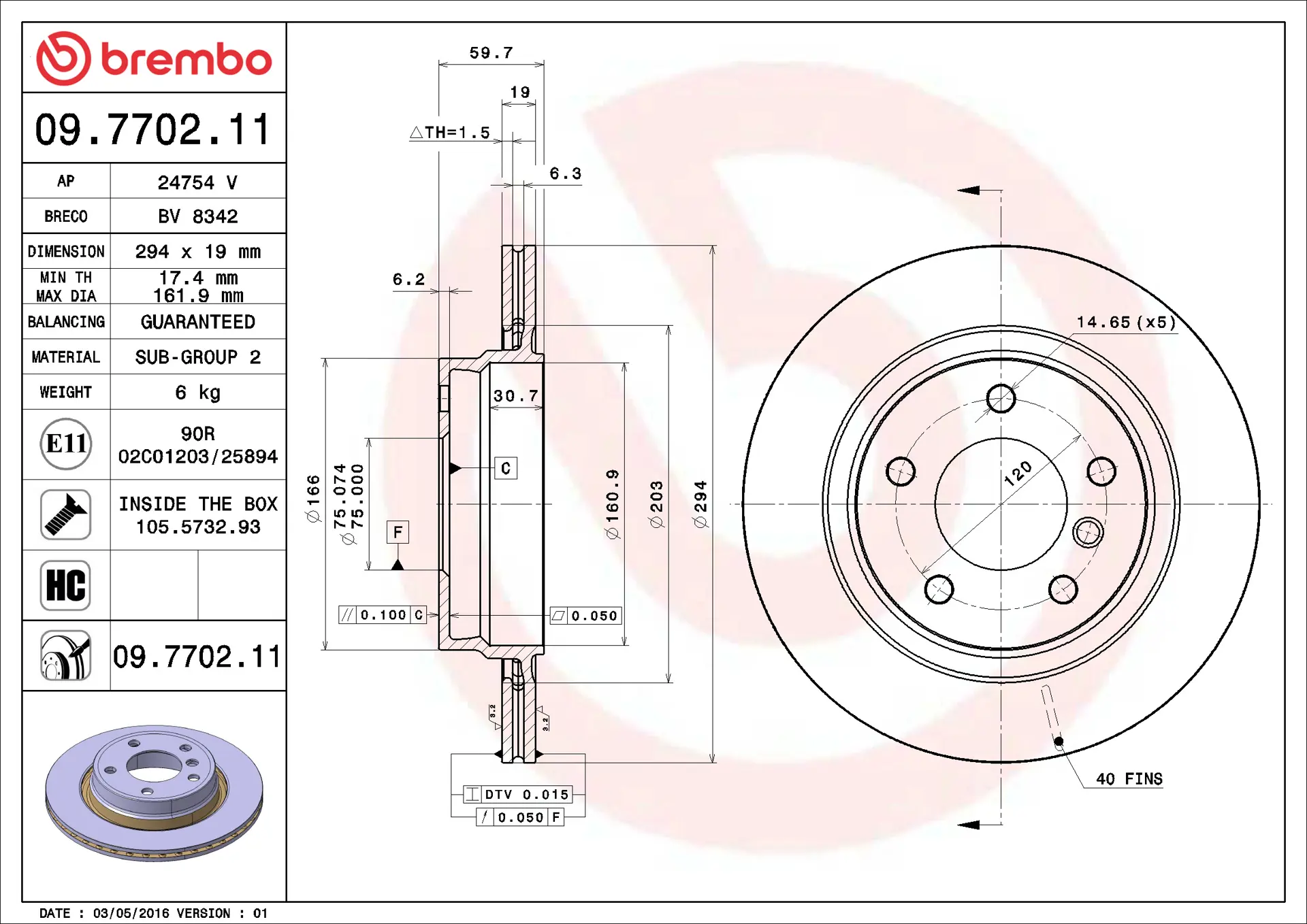 BMW 3 Serisi E46 318 d Arka Fren Diski Havalandırmalı | BREMBO 09770211
