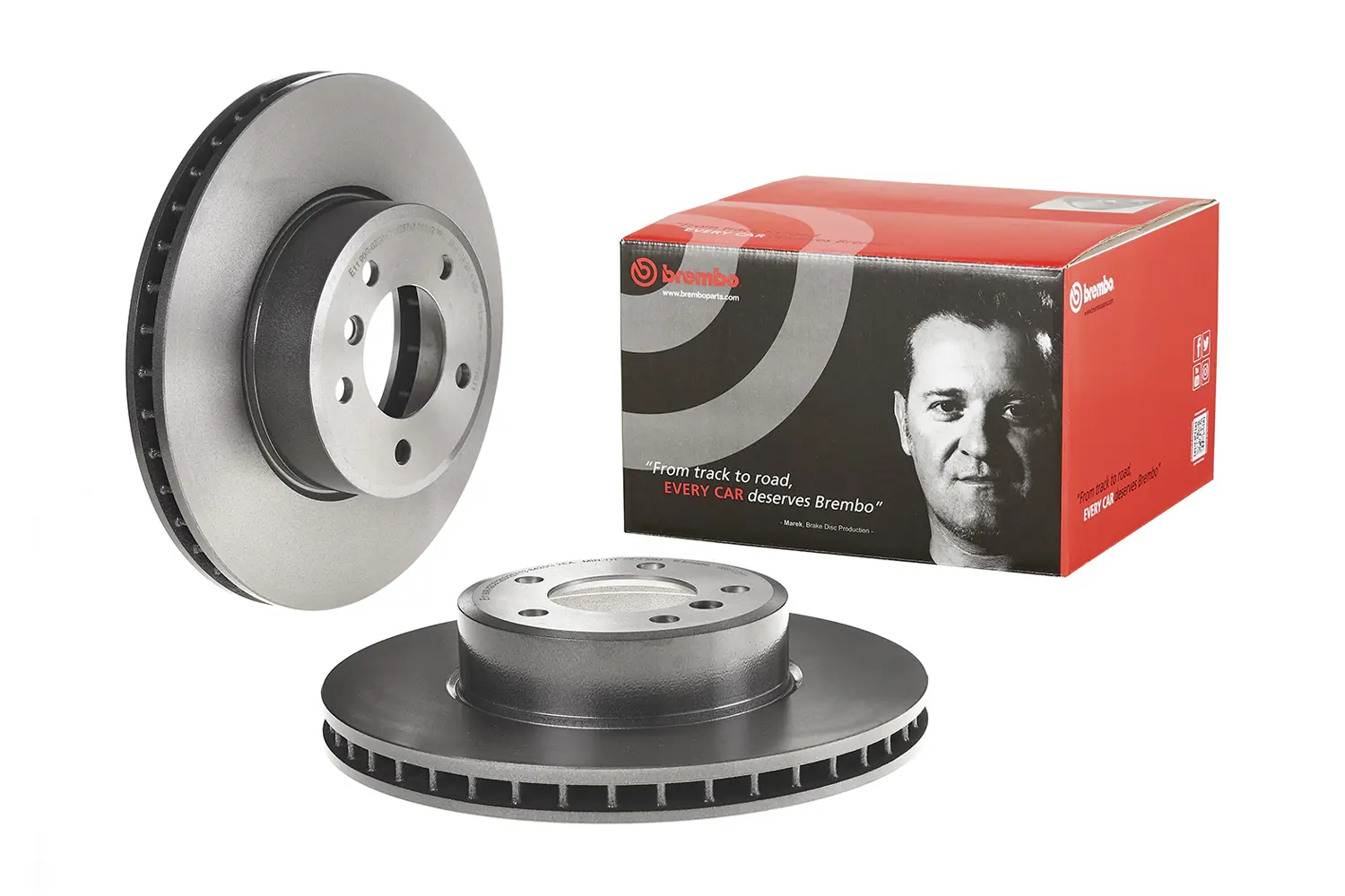 BMW 5 Serisi E60 530 xi Ön Fren Diski Havalandırmalı | BREMBO 09917211